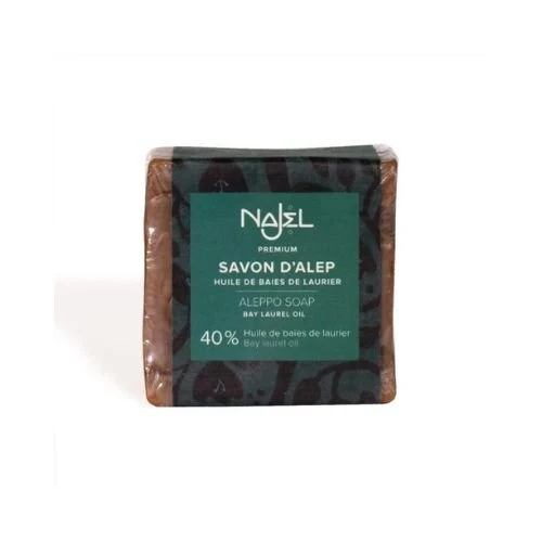Savon d'Alep - 40% d'Huile de Baies de Laurier - 185g - Najel