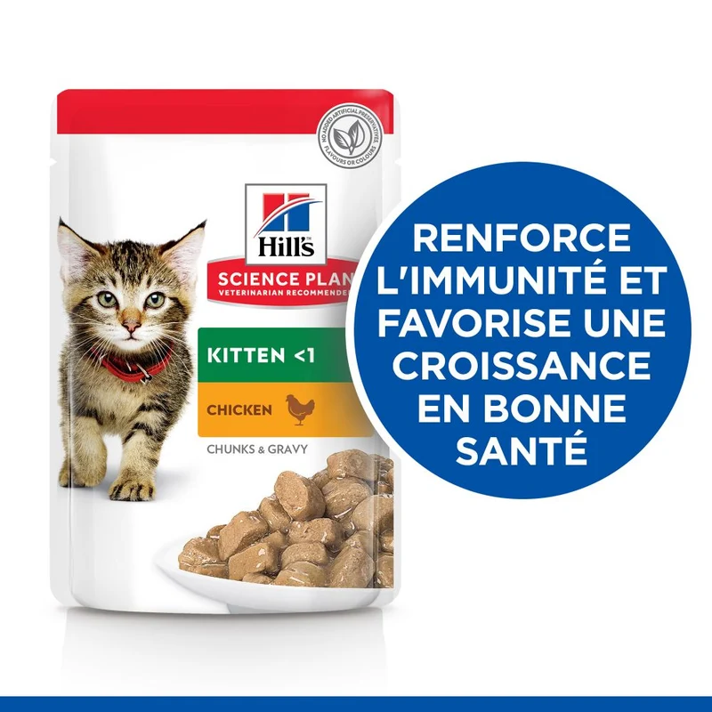 Hill's Science Plan Kitten en bouchées saveurs mixtes – pâtée chaton