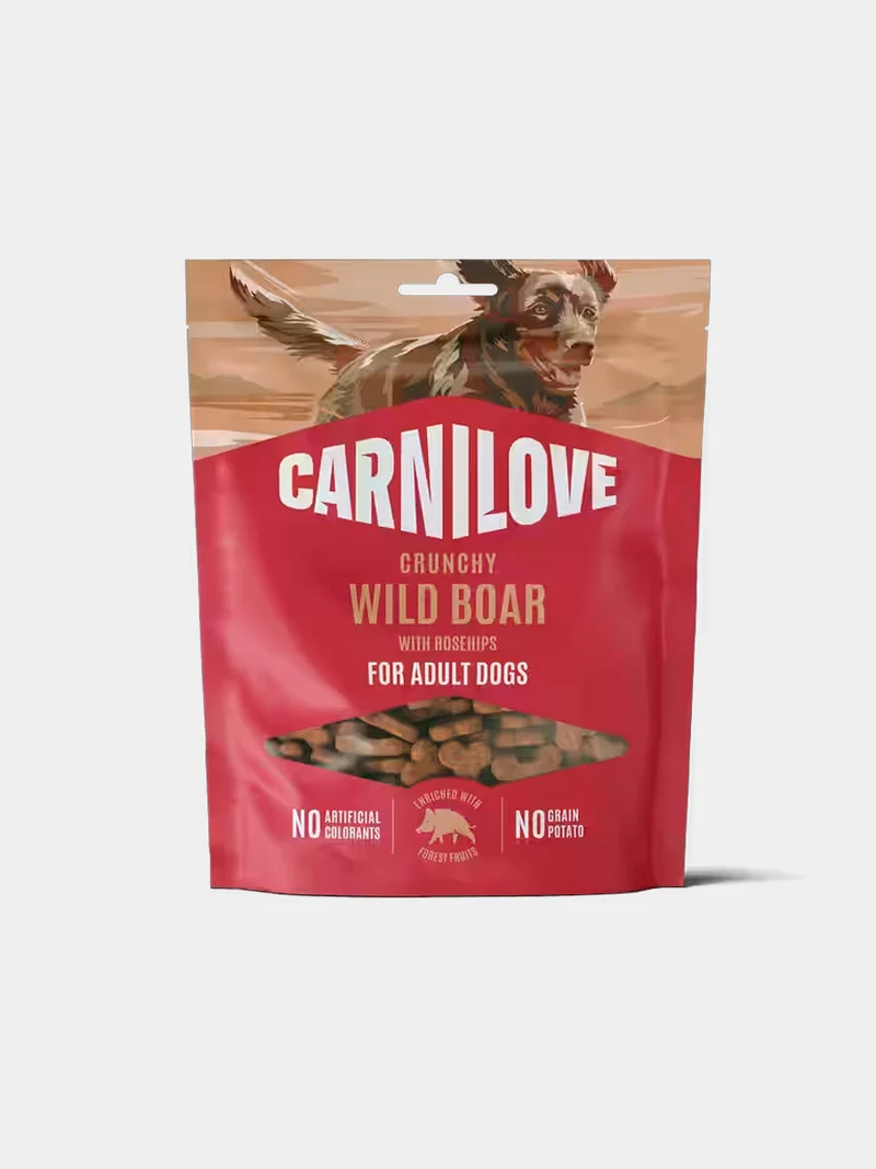 Friandises Crunchy Snack - Sanglier et églantine - Carnilove