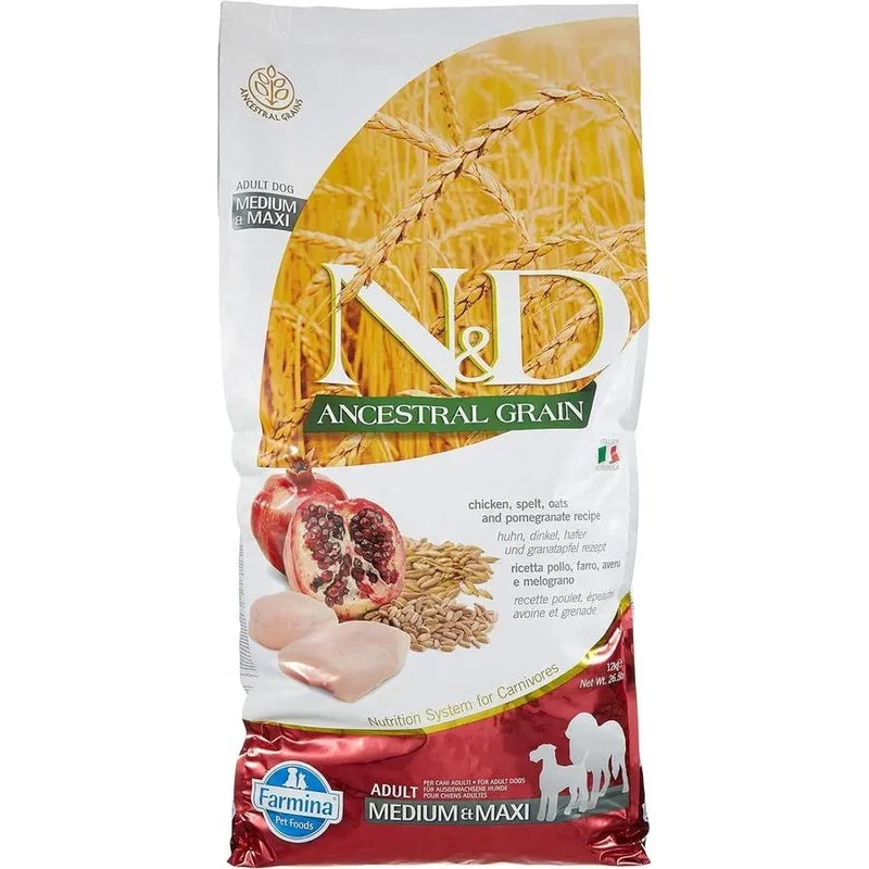 FARMINA N&D Low Grain Medium&Maxi Poulet 12kg