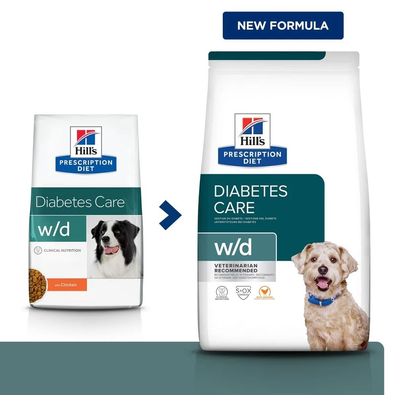 Hill's Prescription Diet w/d Diabetes Care au poulet - croquettes chien