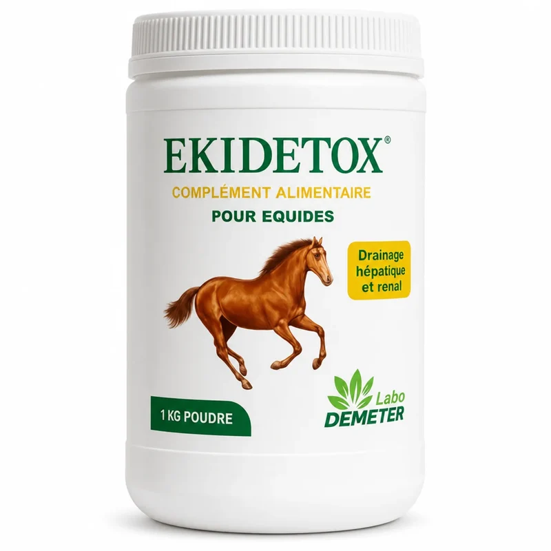 EKIDETOX – Draineur Naturel pour Foie et Reins des Chevaux - 1 kg