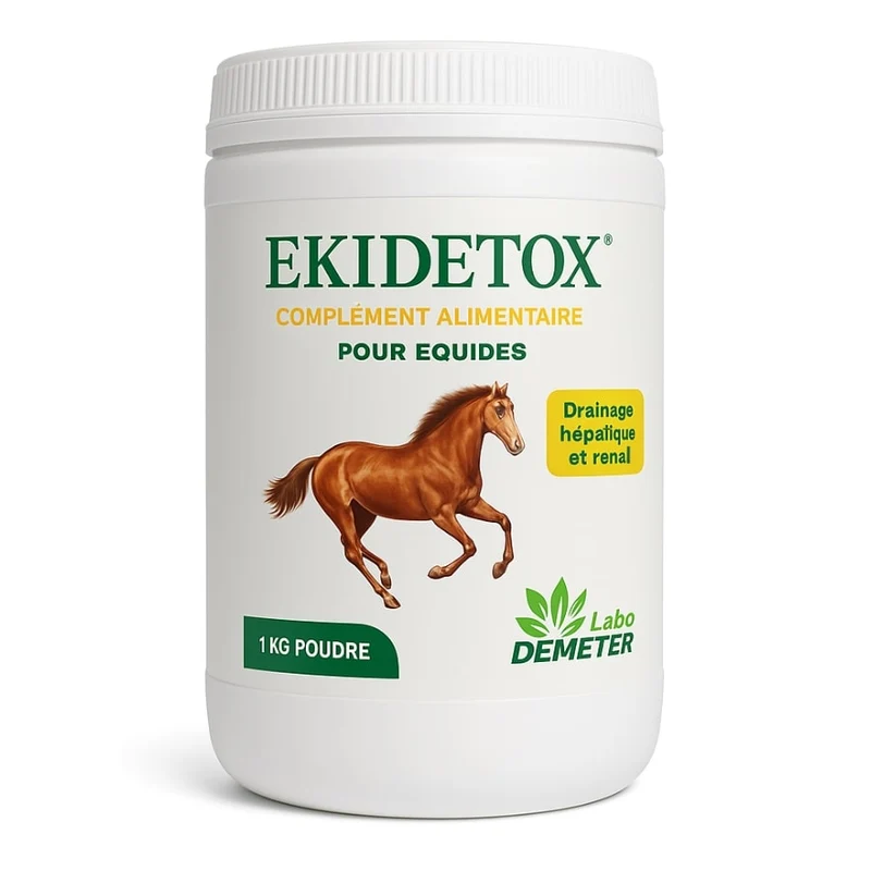 EKIDETOX – Draineur Naturel pour Foie et Reins des Chevaux - 1 kg