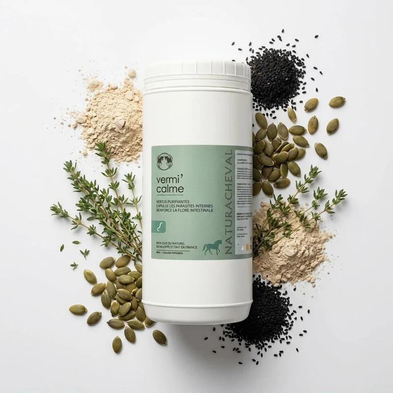 Vermifuge Naturel pour Chevaux - Vermi'calme - 500 g - Naturacheval