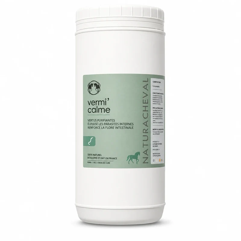 Vermifuge Naturel pour Chevaux - Vermi'calme - 500 g - Naturacheval