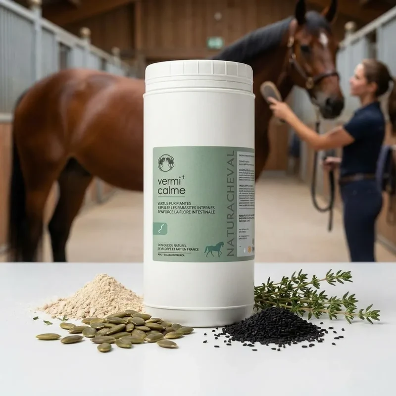 Vermifuge Naturel pour Chevaux - Vermi'calme - 500 g - Naturacheval