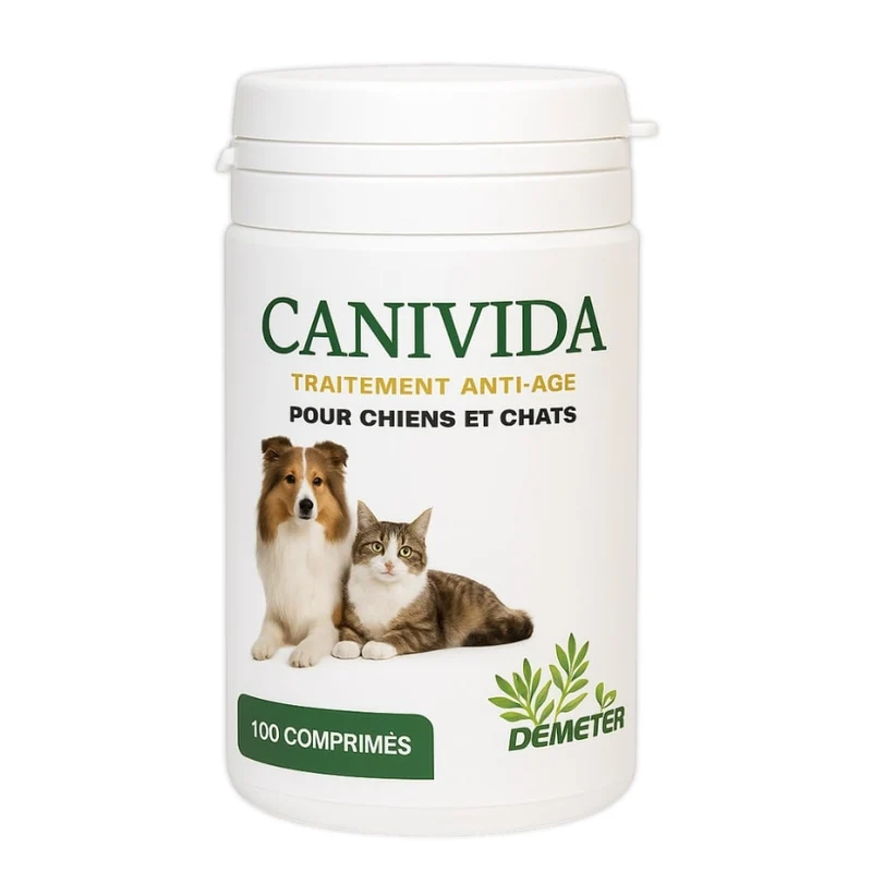 Canivida 100 comprimés - Traitement naturel anti-âge chien & chat - Labo-Demeter