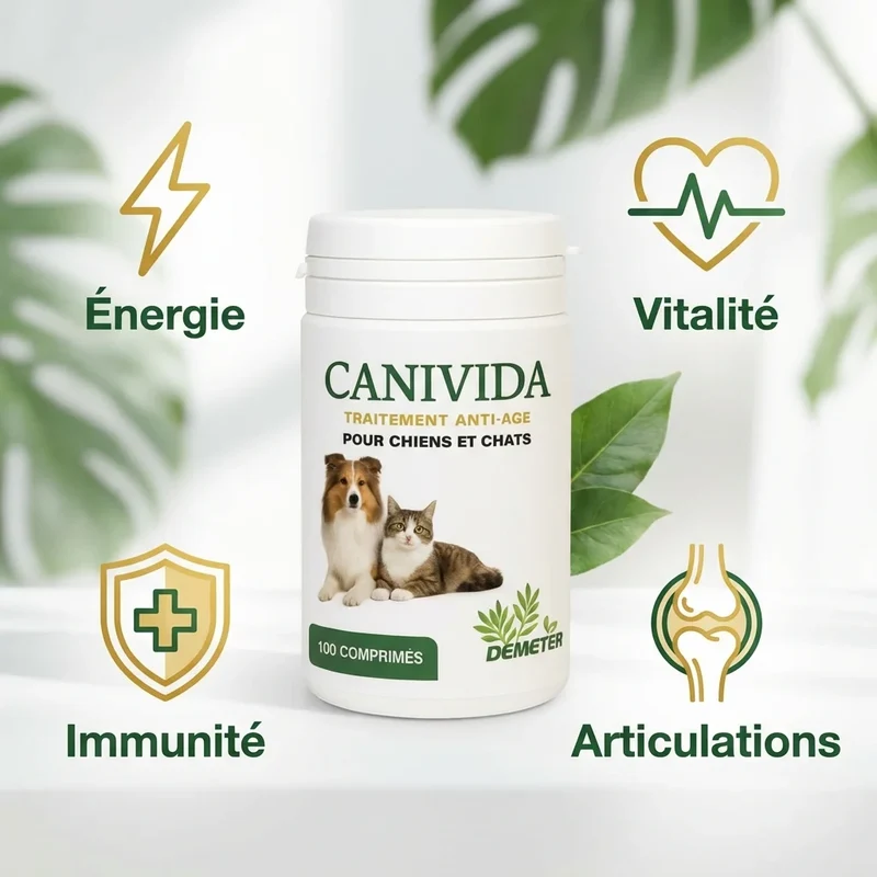 Canivida 100 comprimés - Traitement naturel anti-âge chien & chat - Labo-Demeter