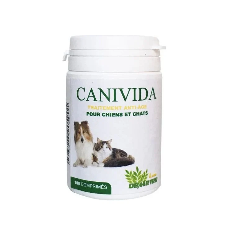 Canivida 100 comprimés - Traitement naturel anti-âge chien & chat - Labo-Demeter