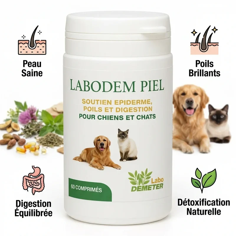 Labodem Piel - Problèmes peau, poil, digestion chien & chat - Labo-Demeter