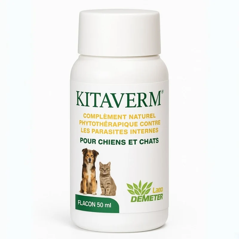 Kitaverm - Vermifuge Naturel pour Chien et Chat Labo-Demeter