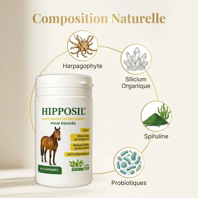 Hipposil - Arthrose du cheval, articulation & tendons - en comprimés - Labo-Demeter