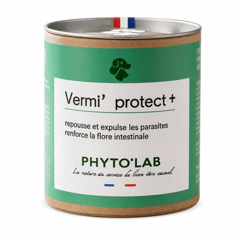 Vermi' Protect + Chien et Chat - Vermifuge - 90 Gélules - Phyto'Lab