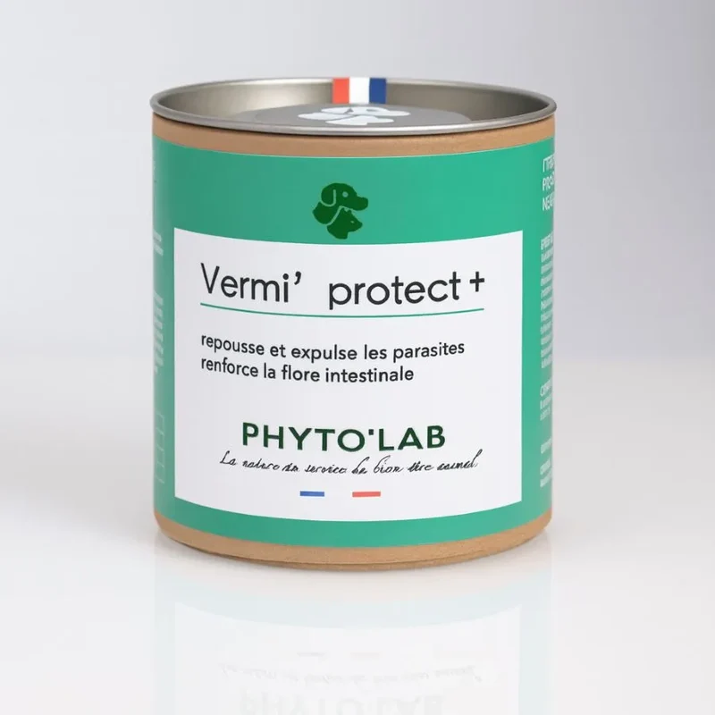 Vermi' Protect + Chien et Chat - Vermifuge - 90 Gélules - Phyto'Lab