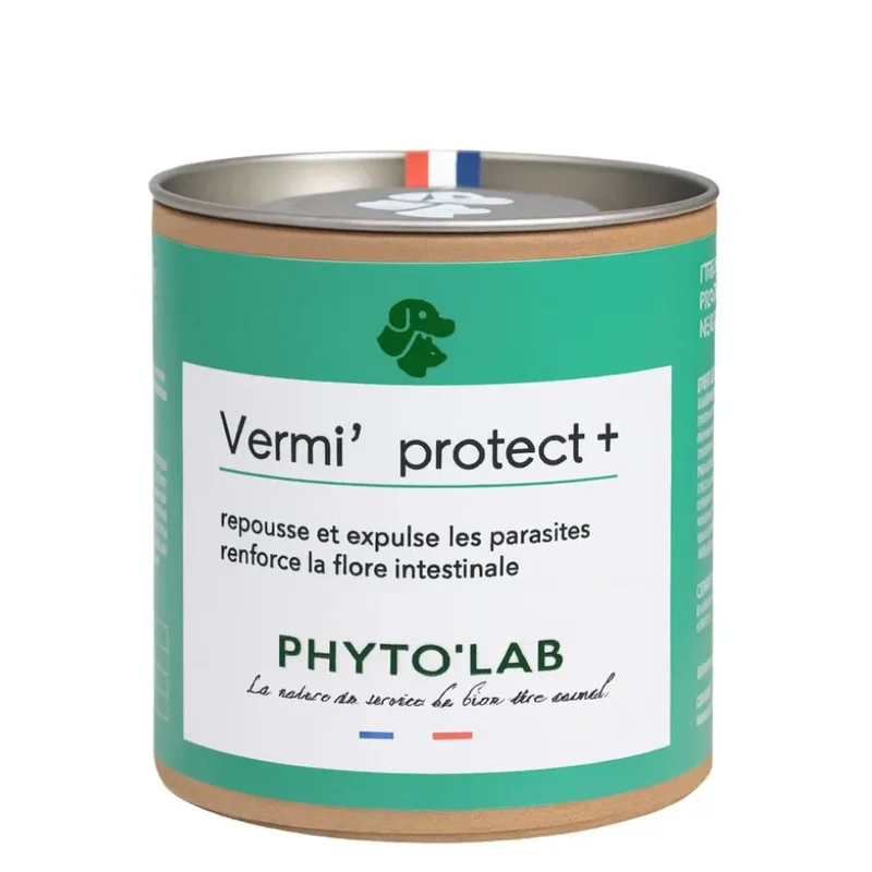 Vermi' Protect + Chien et Chat - Vermifuge - 90 Gélules - Phyto'Lab