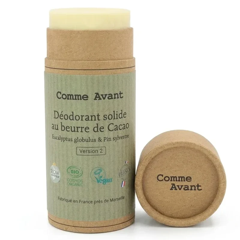 Déodorant Solide au Beurre de Cacao - Eucalyptus & Pin Sylvestre - Comme avant