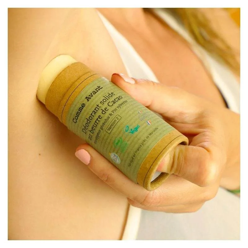 Déodorant Solide au Beurre de Cacao - Eucalyptus & Pin Sylvestre - Comme avant