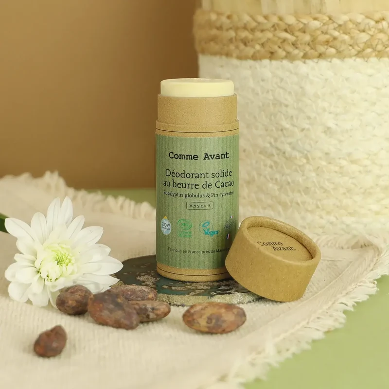 Déodorant Solide au Beurre de Cacao - Eucalyptus & Pin Sylvestre - Comme avant