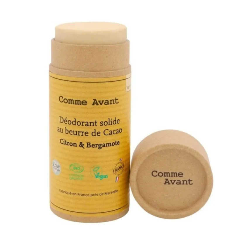 Déodorant Solide au Beurre de Cacao - Citron & Bergarmote - Comme Avant