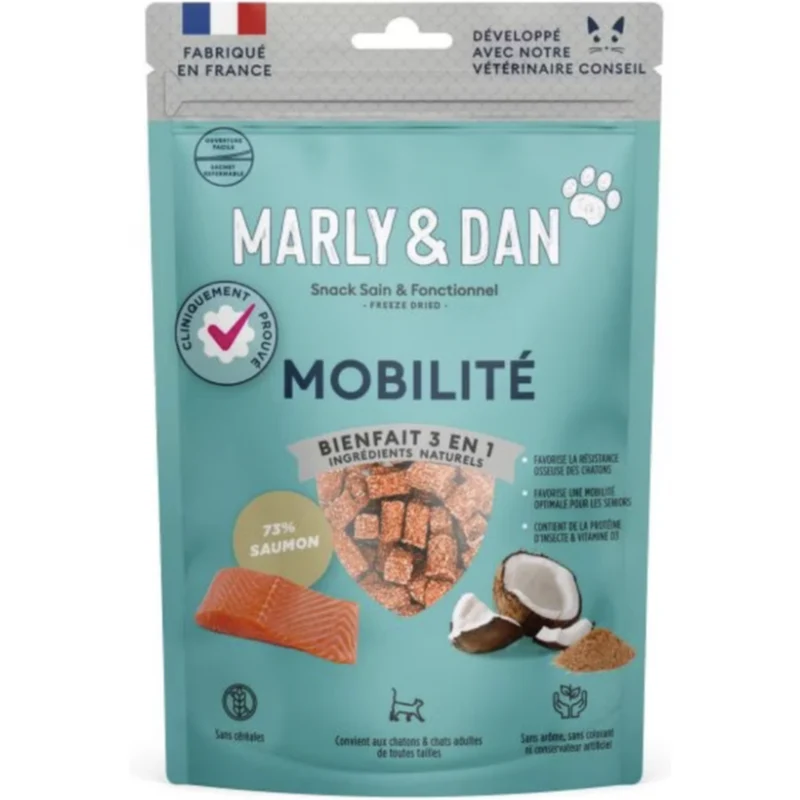 Freeze Dried Mobilité – Saumon, Coco & Insectes (50 g)