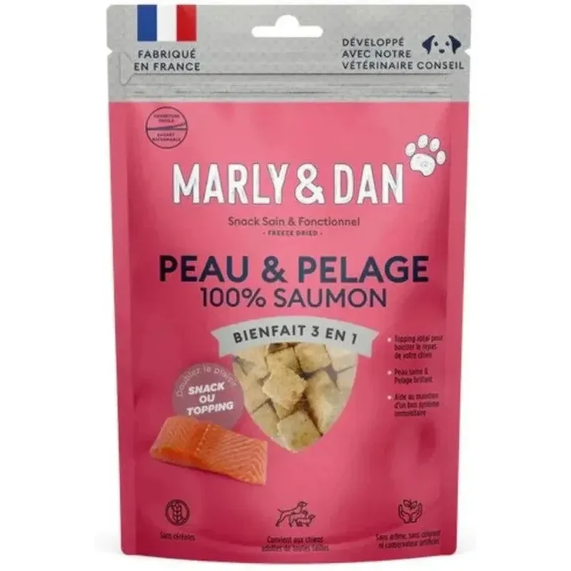 Freeze Dried Peau & Pelage – 100% Saumon (50 g)