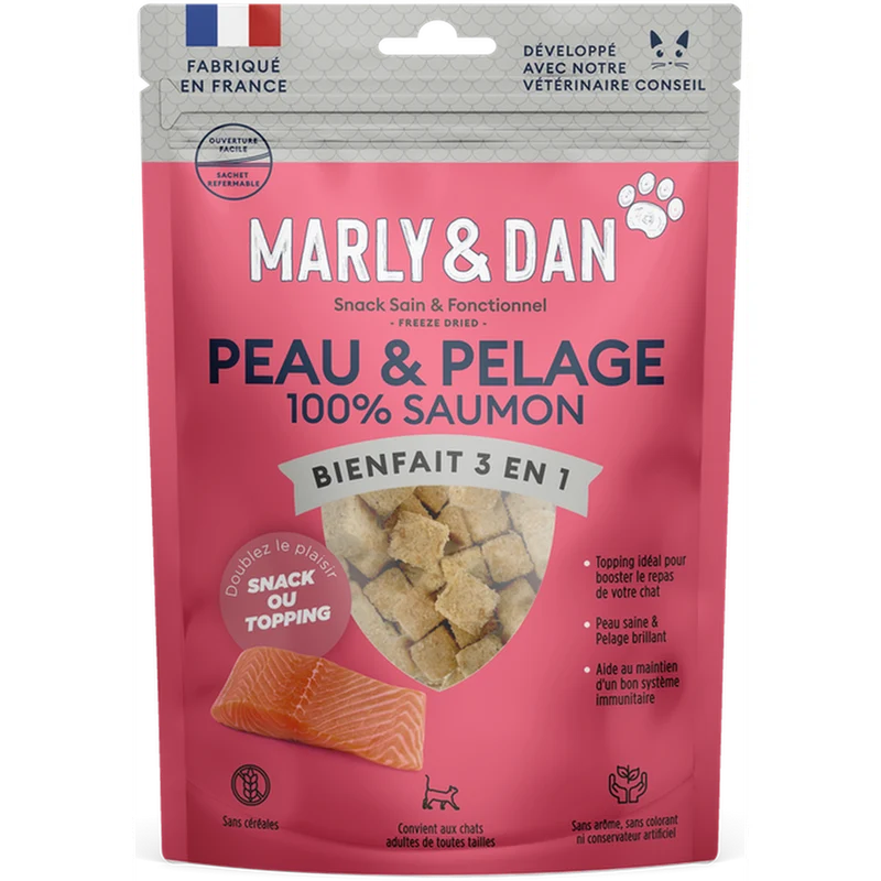 Freeze Dried Peau & Pelage – 100% Saumon (50 g)