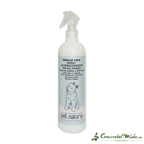 PETNATURA Spray revitalisant sans rinçage pour animaux de compagnie