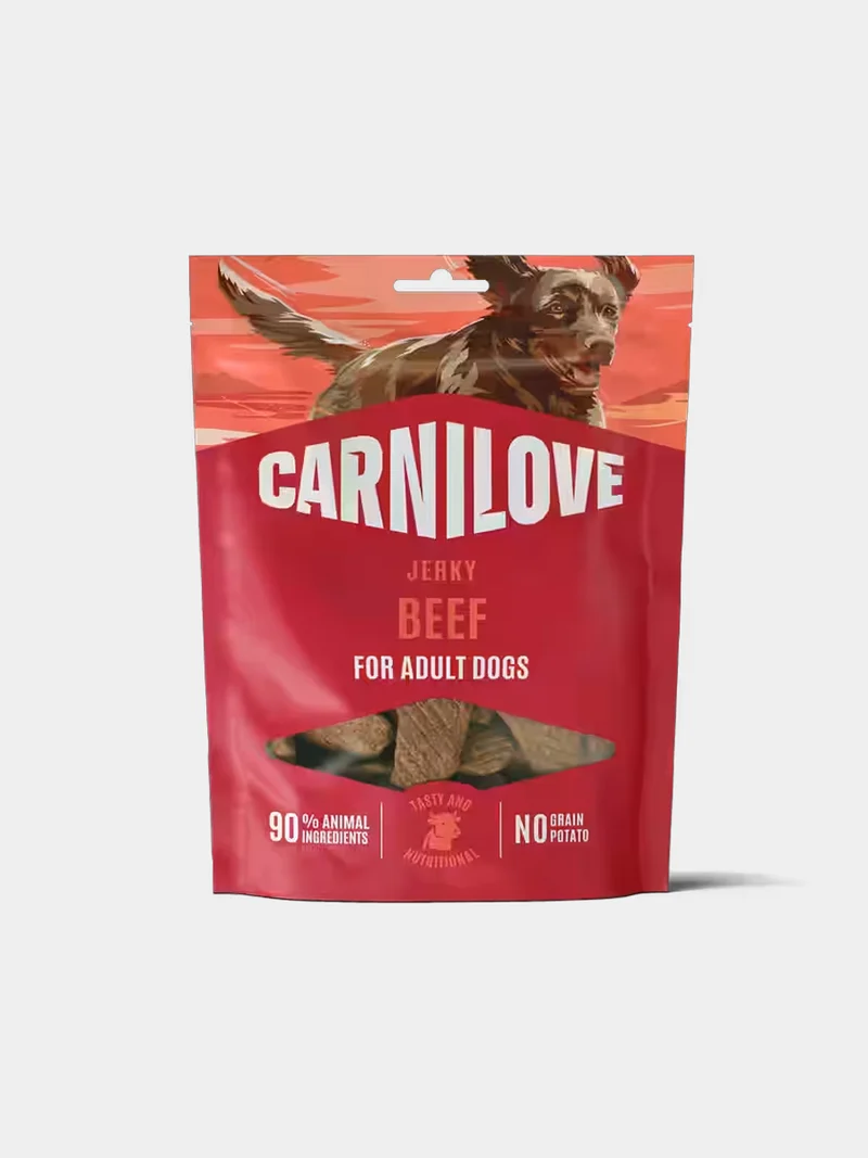 Friandises Carnilove Jerky pour chien - Muscle de Boeuf 🐂