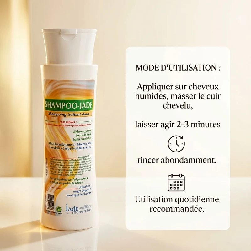Shampoojade - Shampoing Traitant Doux - 250 Ml - Jade Recherche