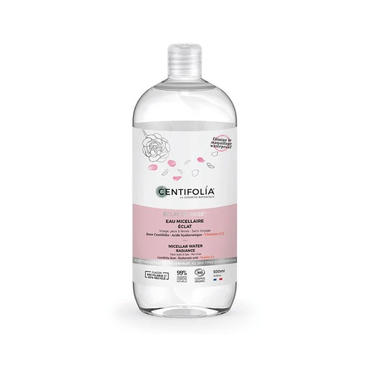 Eau Micellaire Eclat de Rose Bio - 500 Ml - Centifolia