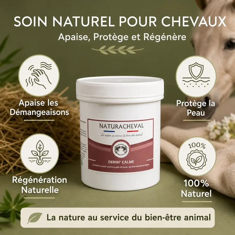 Baume Dermi-Calme 500g - Soin Apaisant & Réparateur pour Chevaux - Naturacheval