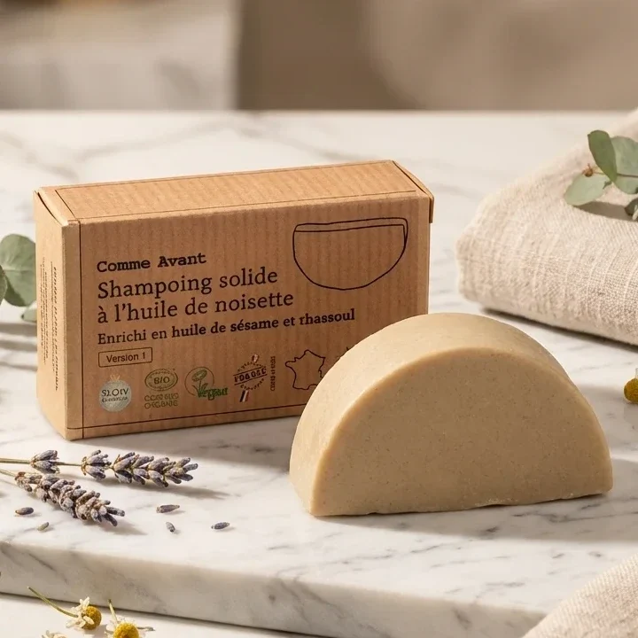 Shampoing Solide Cheveux gras à l'Huile de Sésame - Comme avant