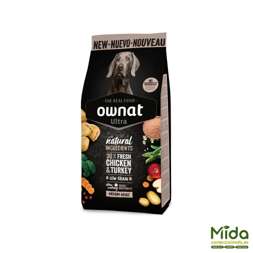 Je pense OWNAT Ultra Medium Adult pour chiens de taille moyenne