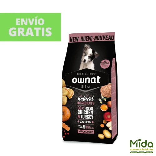 Je pense OWNAT Ultra Medium Junior pour chiots moyens