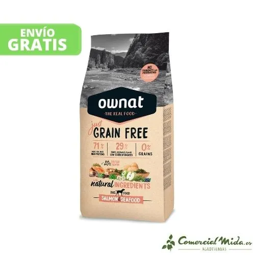 Je pense que OWNAT Grain Free Adult Salmon&Seafood for Adult Dogs