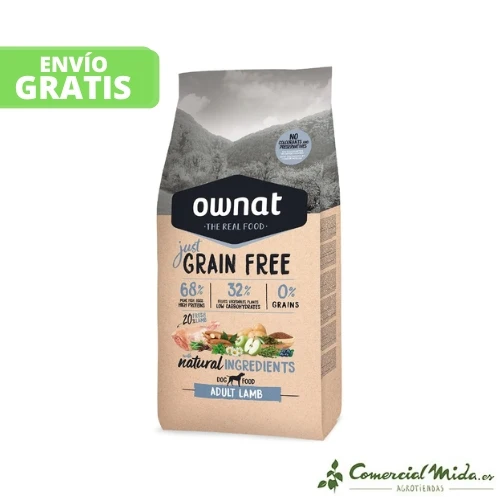 Je pense que OWNAT Grain Free Adult Agneau pour chiens adultes