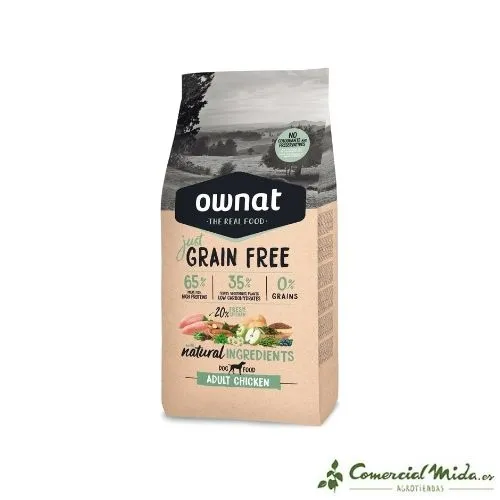 Je pense OWNAT Grain Free Adult Chicken pour chiens adultes