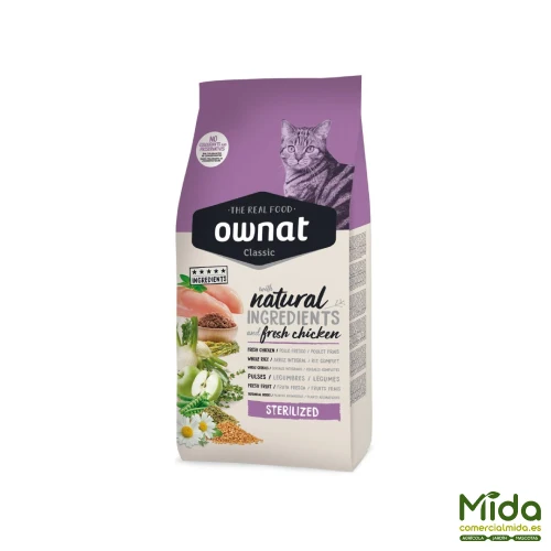 Je pense que OWNAT Classic Cat Sterilized pour les chats stérilisés