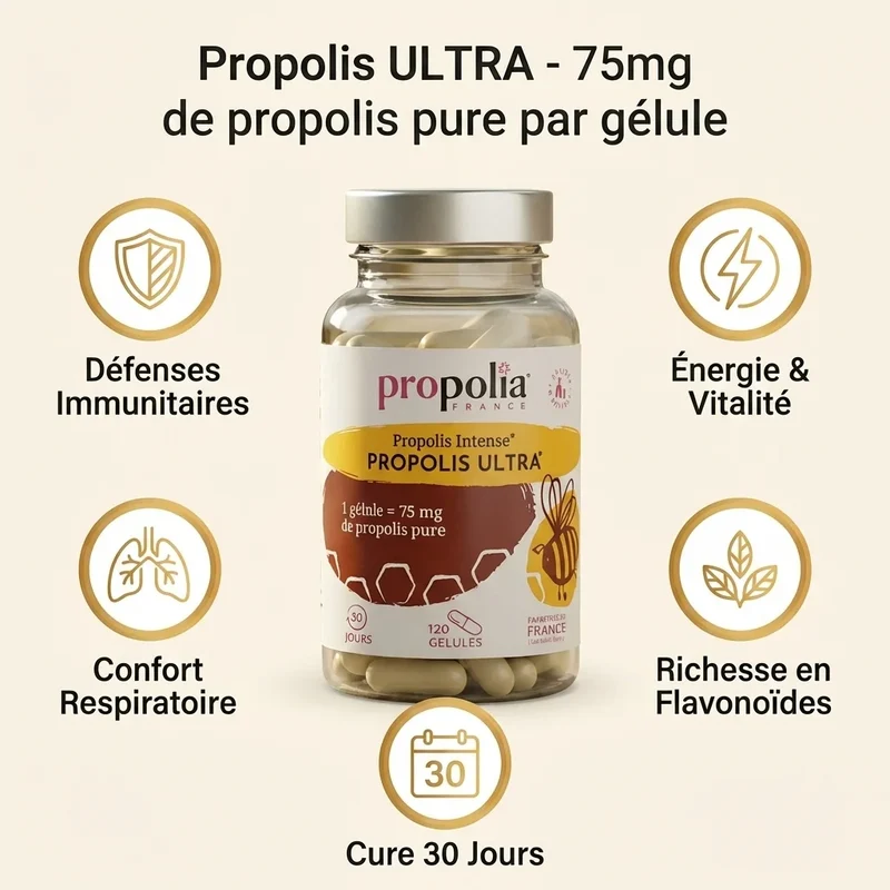 Propolis ULTRA Défenses Immunitaires - 120 gélules – Propolia