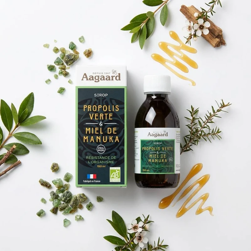 Sirop Propolis Verte et Miel de Manuka - 150 ml - Aagaard