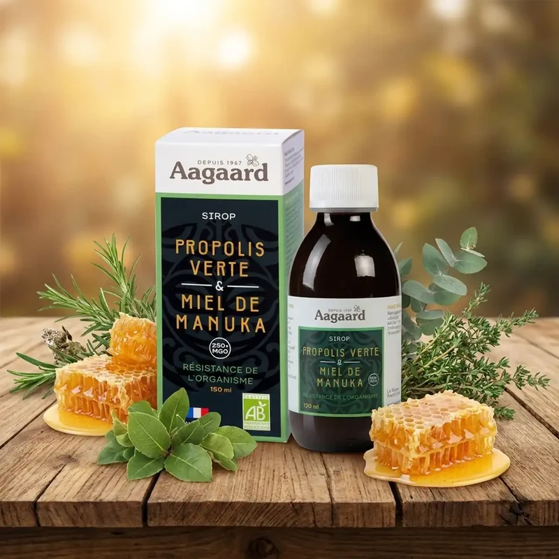 Sirop Propolis Verte et Miel de Manuka - 150 ml - Aagaard