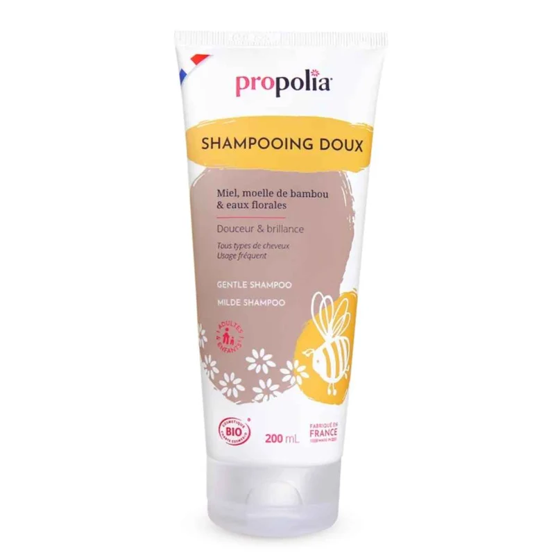Shampoing Doux Bio Miel & Bambou - 200ml - Propolia