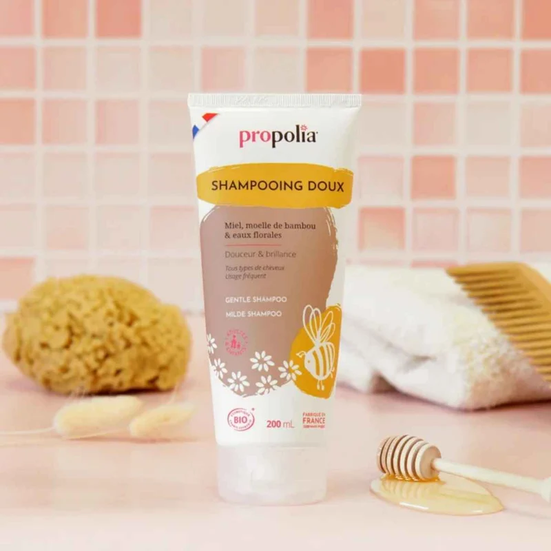 Shampoing Doux Bio Miel & Bambou - 200ml - Propolia