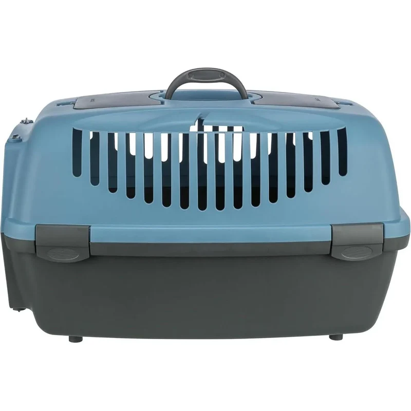 TRIXIE Box de transport Capri 3 S 40 x 38 x 61 cm Gris foncé/Bleu