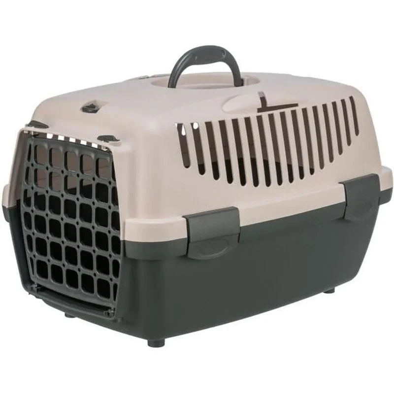 TRIXIE Box de transport Capri 2 XS–S 37 x 34 x 55 cm Gris foncé/Blush