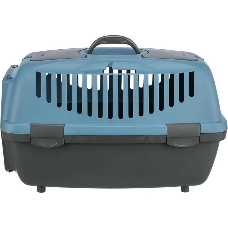 TRIXIE Box de transport Capri 2 XS–S 37 x 34 x 55 cm Gris foncé/Bleu