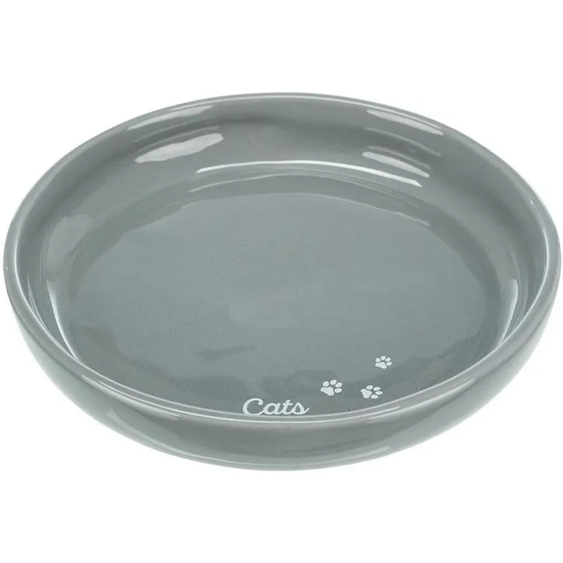 TRIXIE Gamelle XXL augmentée en céramique gris 0,35 l Ø 17 cm