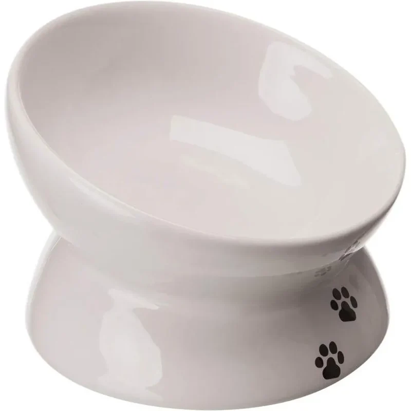 TRIXIE Gamelle augmentée en céramique 0,15 l ø 13 cm blanc