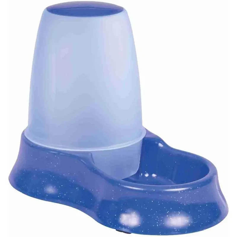 TRIXIE Distributeur d'eau et nourriture en plastique 1,5L 28x20x17cm Coloris Aléatoire