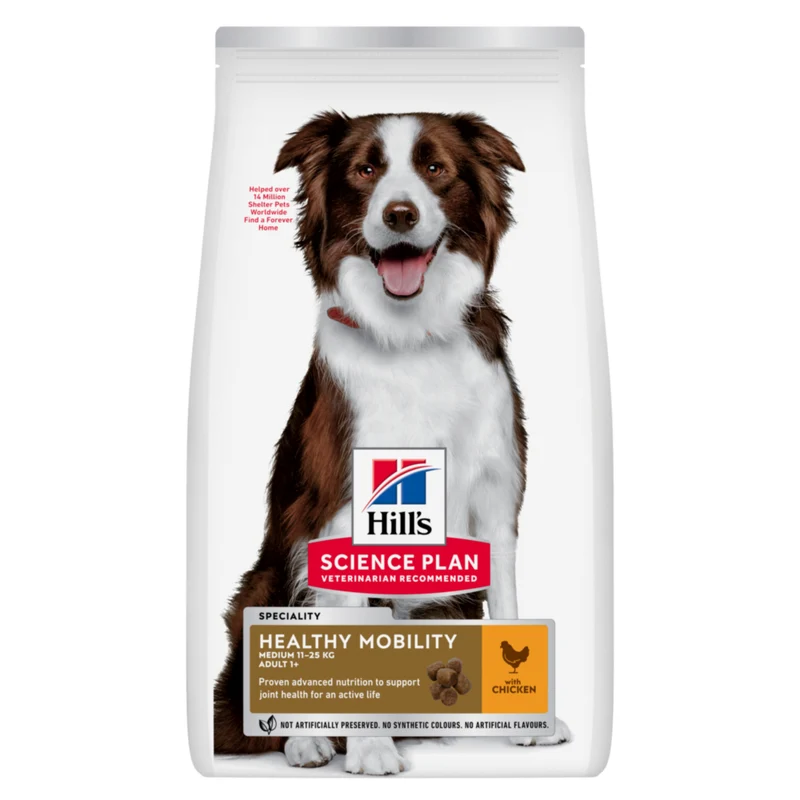 Hill's Science Plan Healthy Mobility Medium Adult au poulet - croquettes chien